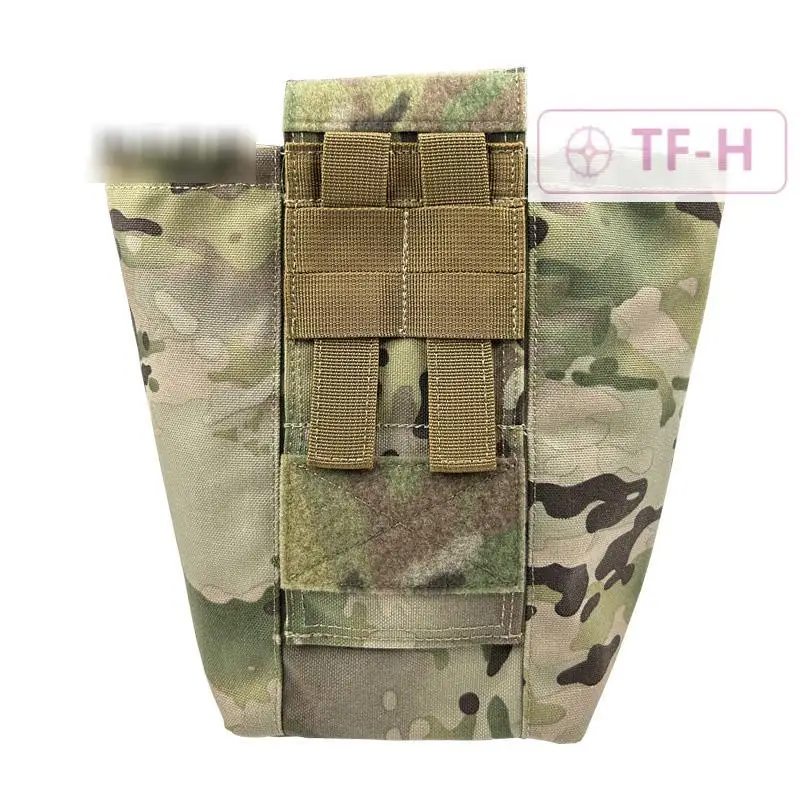 Tactical Molle Magazine Dump Pouch Recycling Bag Hunting Gear Belt Accessories Sundries Protable Storage Bag EMR Camouflage