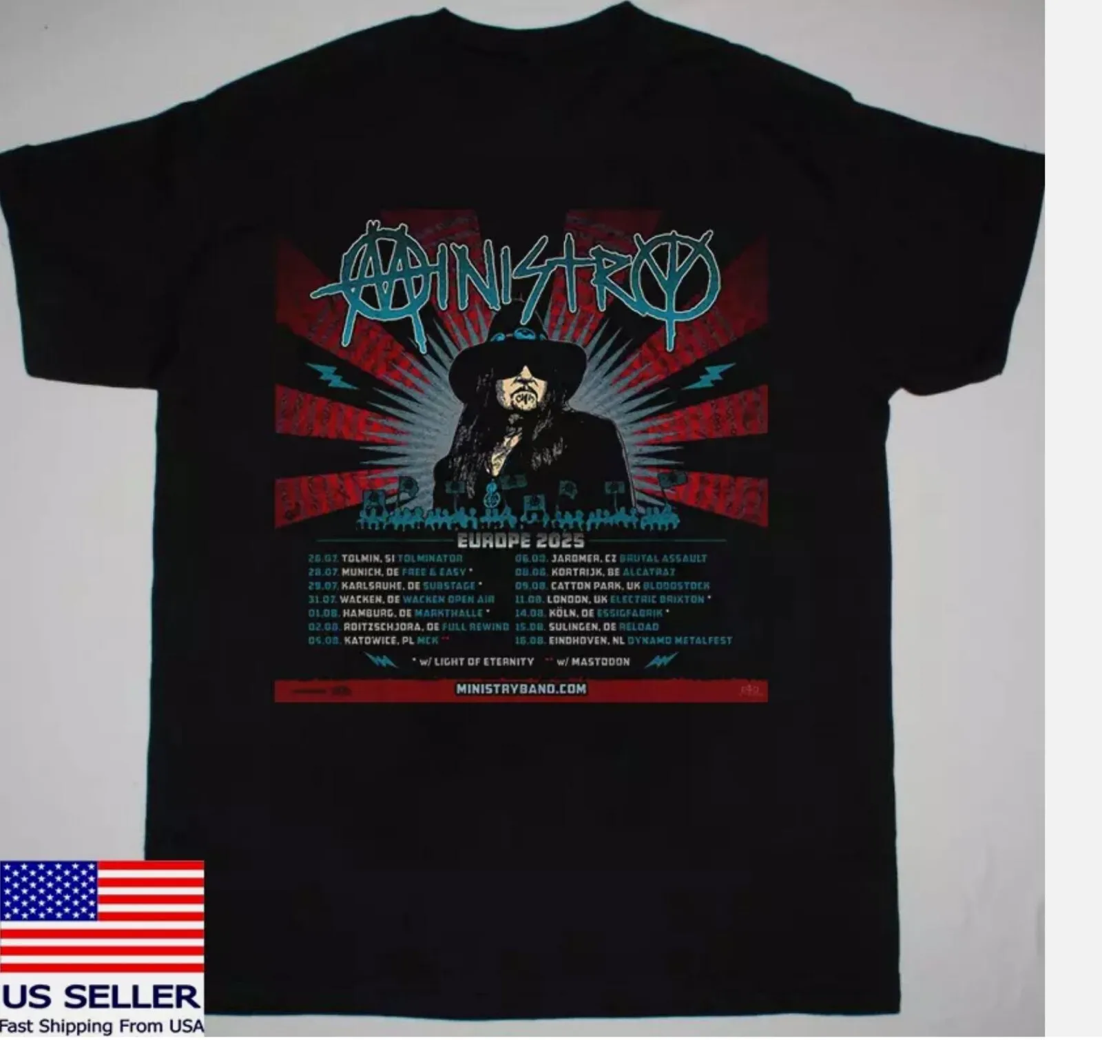

Ministry Band The Squirrly Years Европейский тур Последняя футболка в полный размер S-5XL