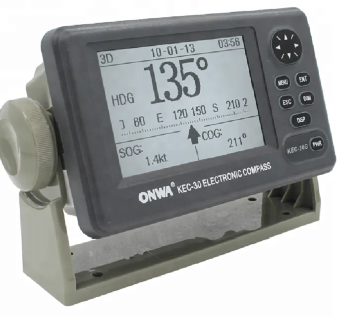 Bússola eletrônica Fluxgate KEC-30G MK2 ONWA com GPS