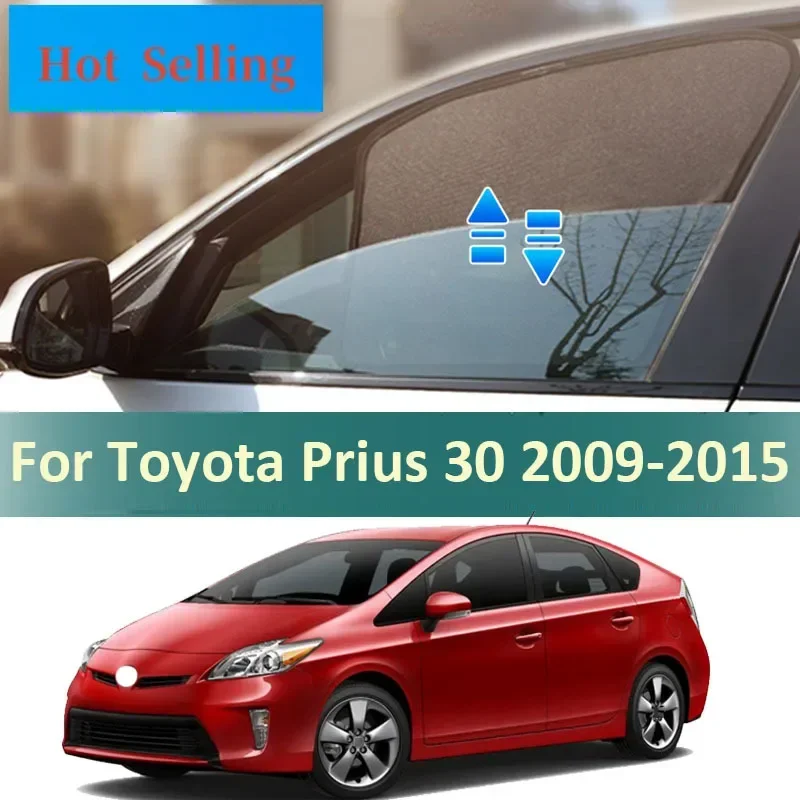 

Магнитный солнцезащитный козырек для Toyota Prius 30 ZVW30 2009-2015, сетчатые шторы на боковые окна автомобиля, солнцезащитный козырек, Солнцезащитный Теплоизоляционный чехол