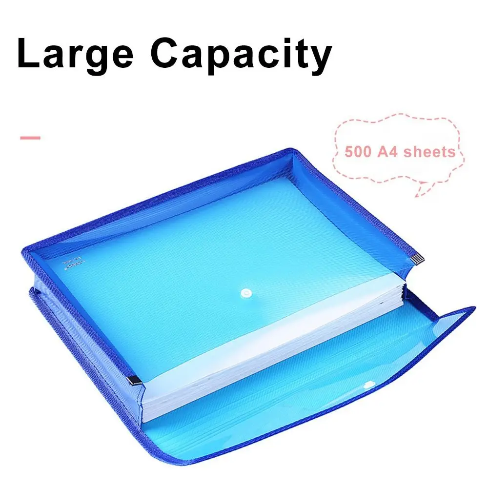 PVC-Tasche mit großer Kapazität, wasserdichte Dokumententasche, Umschlagordner, Aktenorganisator, A4-Aktenordner