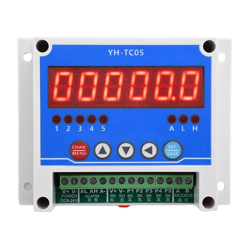 YH-TC05 DC12-24V Tachometer Counter Electronic Digital Display Tachometer Gauge Sensor Non-Contact Motor Speed Meter with Modbus