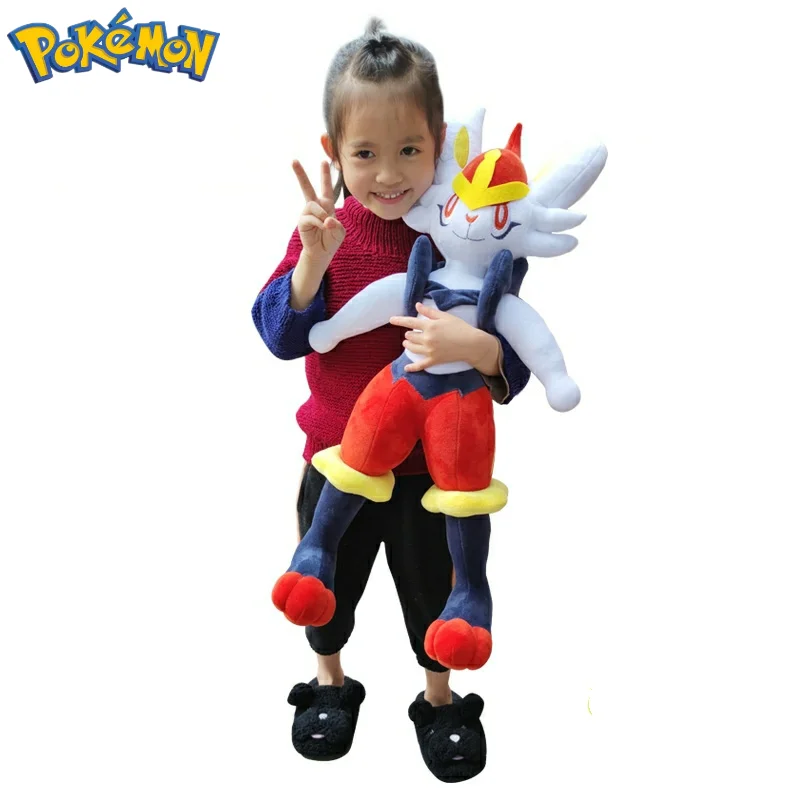 

Japanese Anime Peripheral Large Cinderace High Quality Plush Toys Dolls Room Decoration Children'S Birthday Kids Presents Gifts
