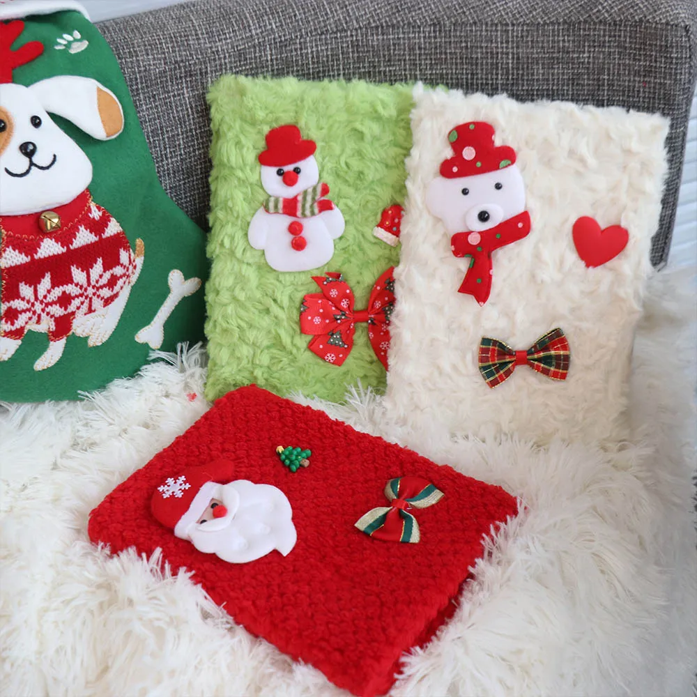 

Stationery Accessories A5 Christmas Notebook Soft Cartoon Horizontal Line Handbook Snowman Cute Journal Notebook For Children