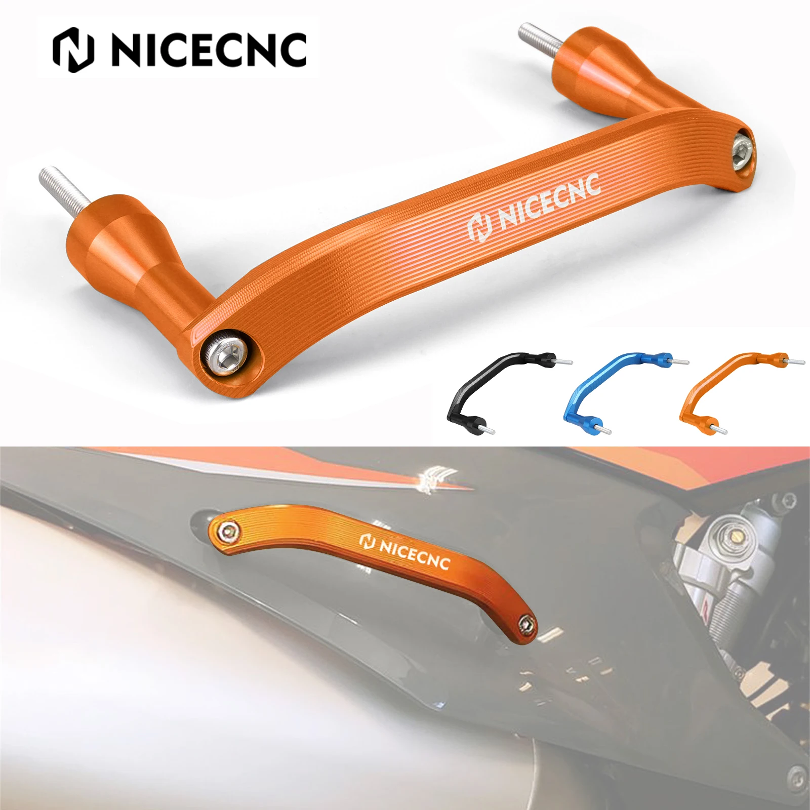 NICECNC For KTM 125 200 250 300 350 450 EXC EXCF SX SXF XC XCF XCW XCWF TPI SIX DAYS 2020-2022 Passenger Rear Grab Handle Bar