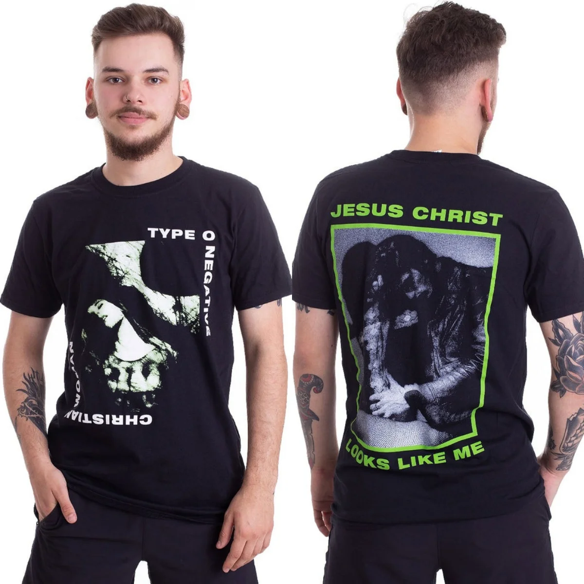 Hot Type O Negative Graphic Cotton T-shirt Unisex Summer Short Sleeve Fashion Brand Tee Luxury Casual Vintage Tees
