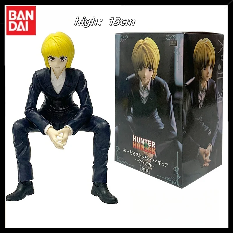 14cm Bandai Hunter×Hunter Anime Figure Hisoka  Kurapika Kuroro Action Figure Model Car Desktop Ornaments Decorative Collection