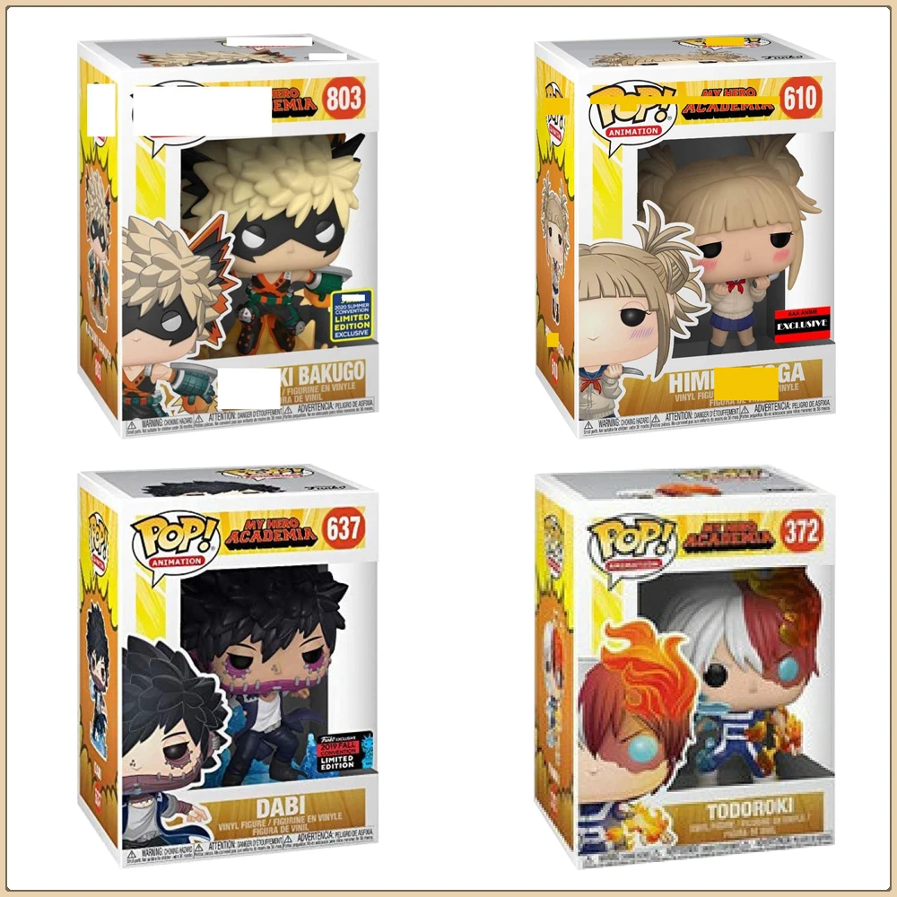 Funko Pop My Hero Academia Action Figures Bakugou Katsuki Todoroki Shoto Anime Cartoon Doll Model Toy Periphery Children Gifts