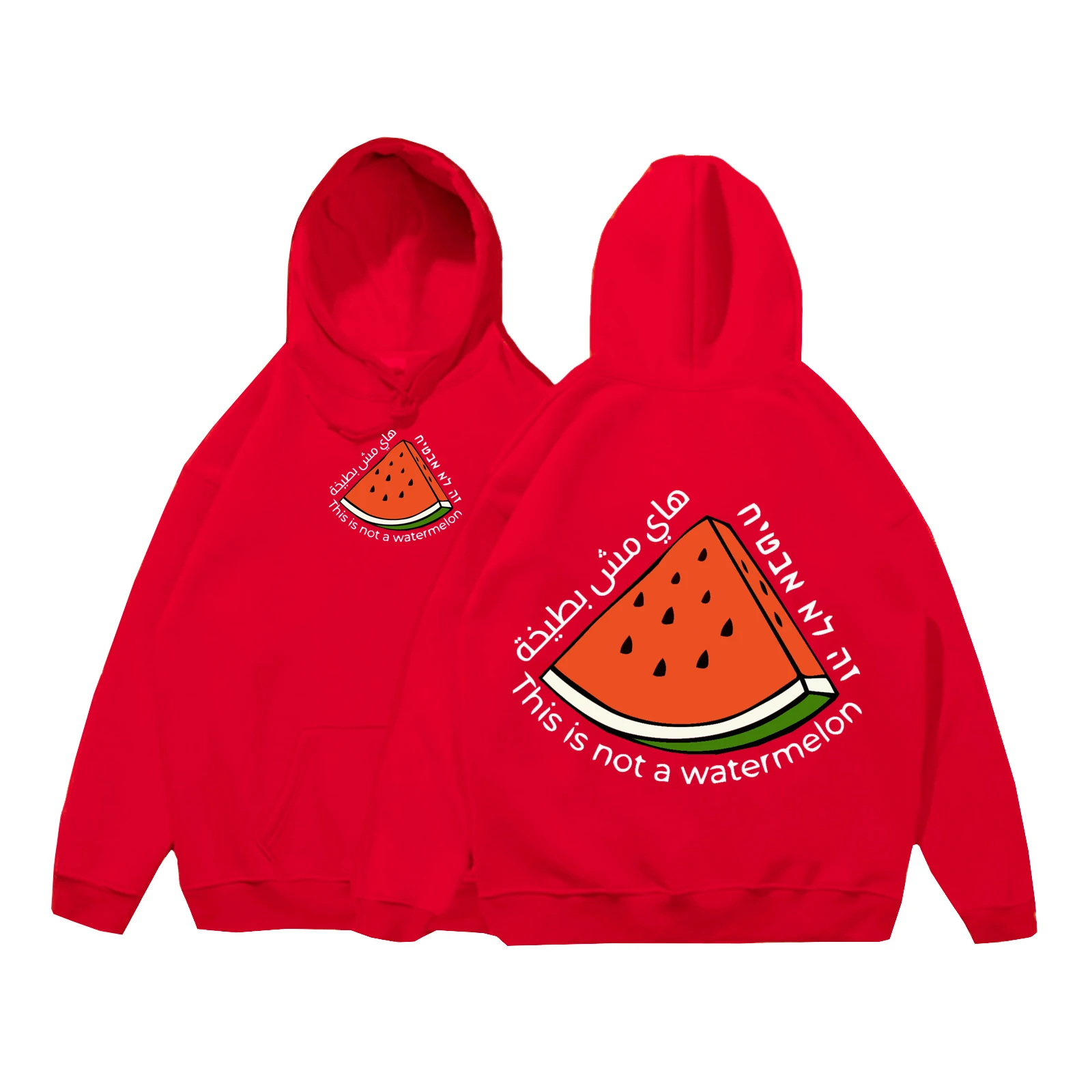 This Is Not A Watermelon Palestine Collection Hoodie Man Woman Harajuku Hip Hop Pullover Tops Streetwear