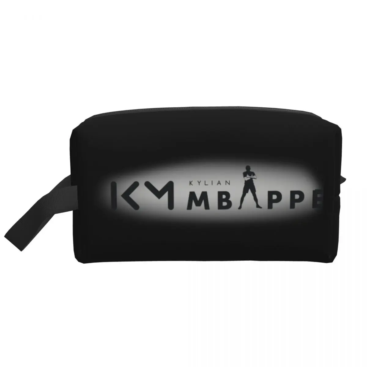 Custom Mbappes Logo KM Football Soccer Star Travel Toiletry Bag Physical Culture Cosmetic Makeup Bag Beauty Storage Dopp Kit