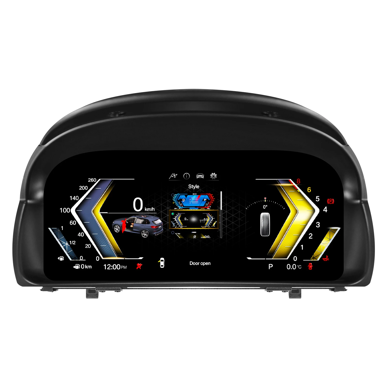 1920*720 HD Dashboard panel For BMW X1 E84 2009 - 2015 Digital Instrument Cluster Virtual Cockpit Speedometer Linux Head Unit