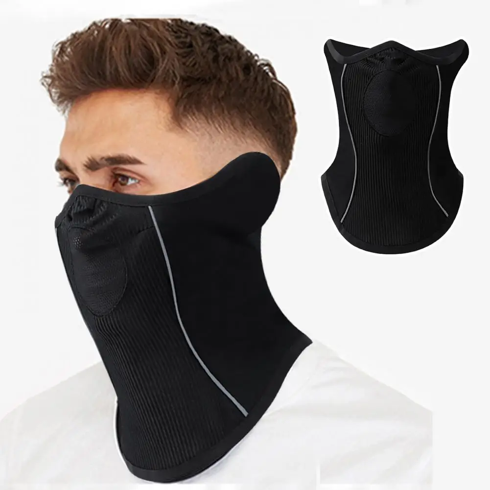 Breathable Mesh Neck Gaiter Stylish Autumn Winter Outdoor Riding Neck Warmer with Fleece Lining Breathable Holes for Ultimate