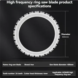 Concrete Wall Cutting Disc 20-44Teeth Circular Saw Blade Special Tools for Circular Saws Diameter 300-600mm