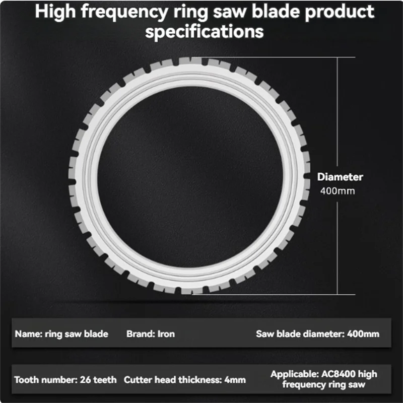 Special Tools for Circular Saws Diameter 300-600mm Concrete Wall Cutting Disc 20-44Teeth Circular Saw Blade