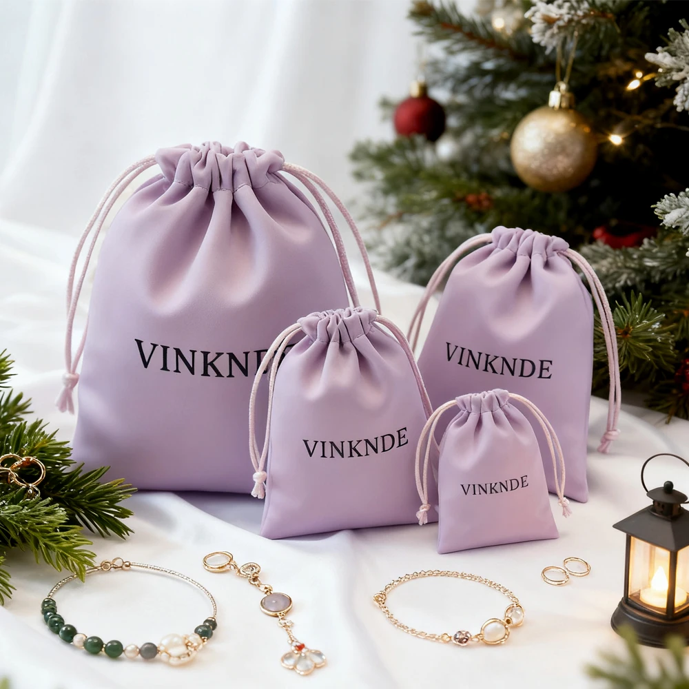 

50Pcs 5x7cm Custom Logo Luxury Small Silk Satin Drawstring Bags Wedding Packaging Bag Favor Gift Jewelry Candy Perfume Pouch