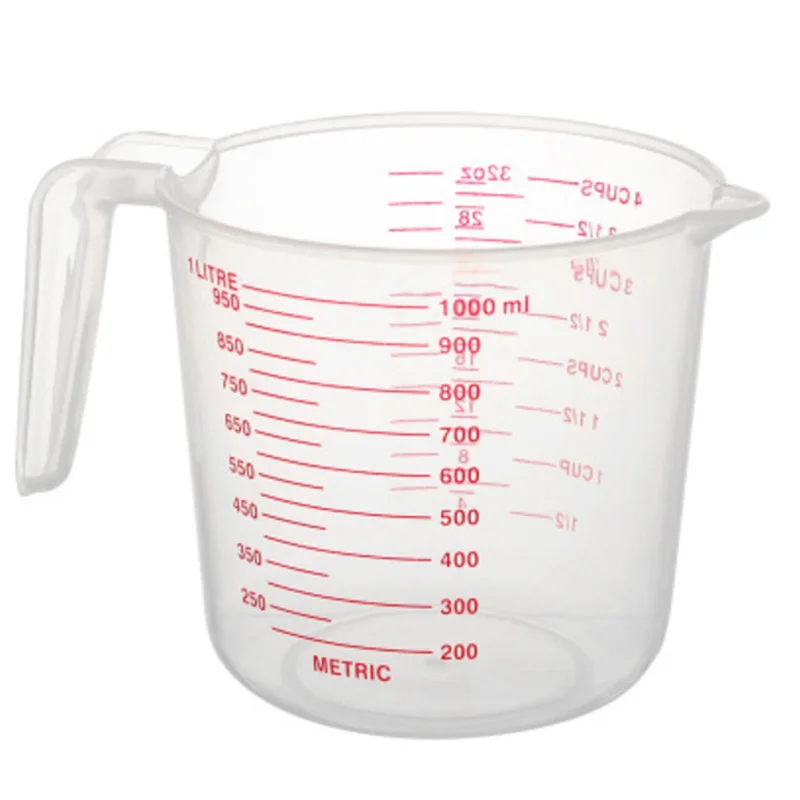 1000Ml Measuring Cup Baking Tool Kitchen Tool High Quality Plastic Measuring Cup Tool Cup with Scale