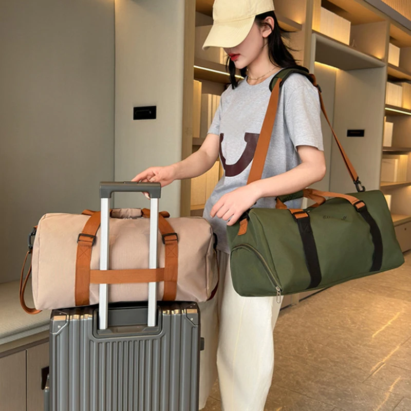 Gym Fitness Bag can Fixable Yoga Mat Sports Duffel Bags with Shoes Pack Outdoor Hiking Camping Handbag Large Luggage Portable