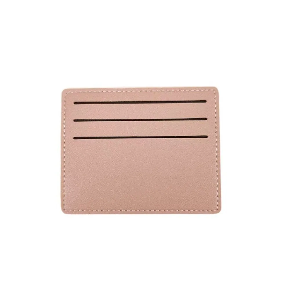 Fashion Solid Color PU Leather Card Holder Korean Style Simple ID Credit Card Case Multi-position Handbag Short Card Bag Travel