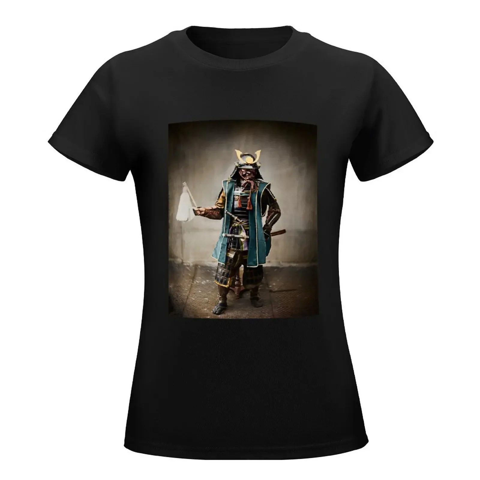 Samurai Commander, 1863 colorized T-Shirt female plus size tops ariat shirts for Women