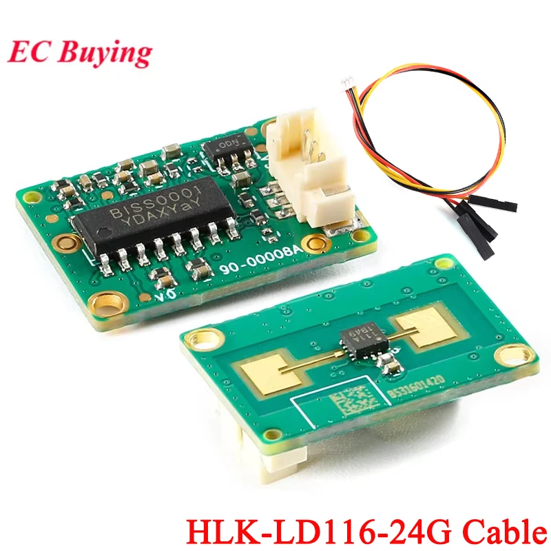 HLK-LD116-24G Millimeter MM Wave Ranging Range Radar Sensor Module LD116 24Ghz PIR Motion Detection Distance 4-6m 6dBm Cable