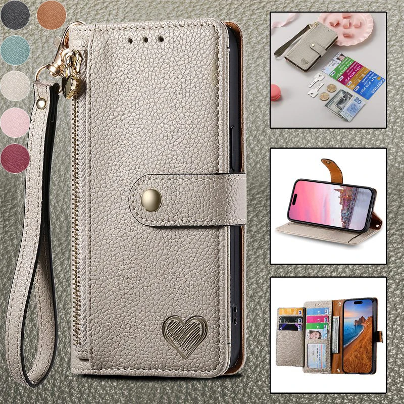 

Removable Wrist Strap Phone Cover For Motorola Moto ThinkPhone 5G G22 G9 Play G8 Power /G Stylus G 5G Magnetic Flip Wallet Case