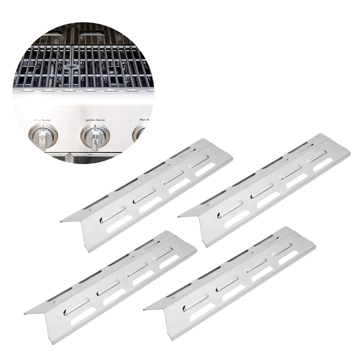 

N17R 4 шт. нагревательная пластина из нержавеющей стали, гриль, духовка, нагревательная пластина, нагревательные палатки, дефлекторная крышка, аксессуары, аксессуары для духовки