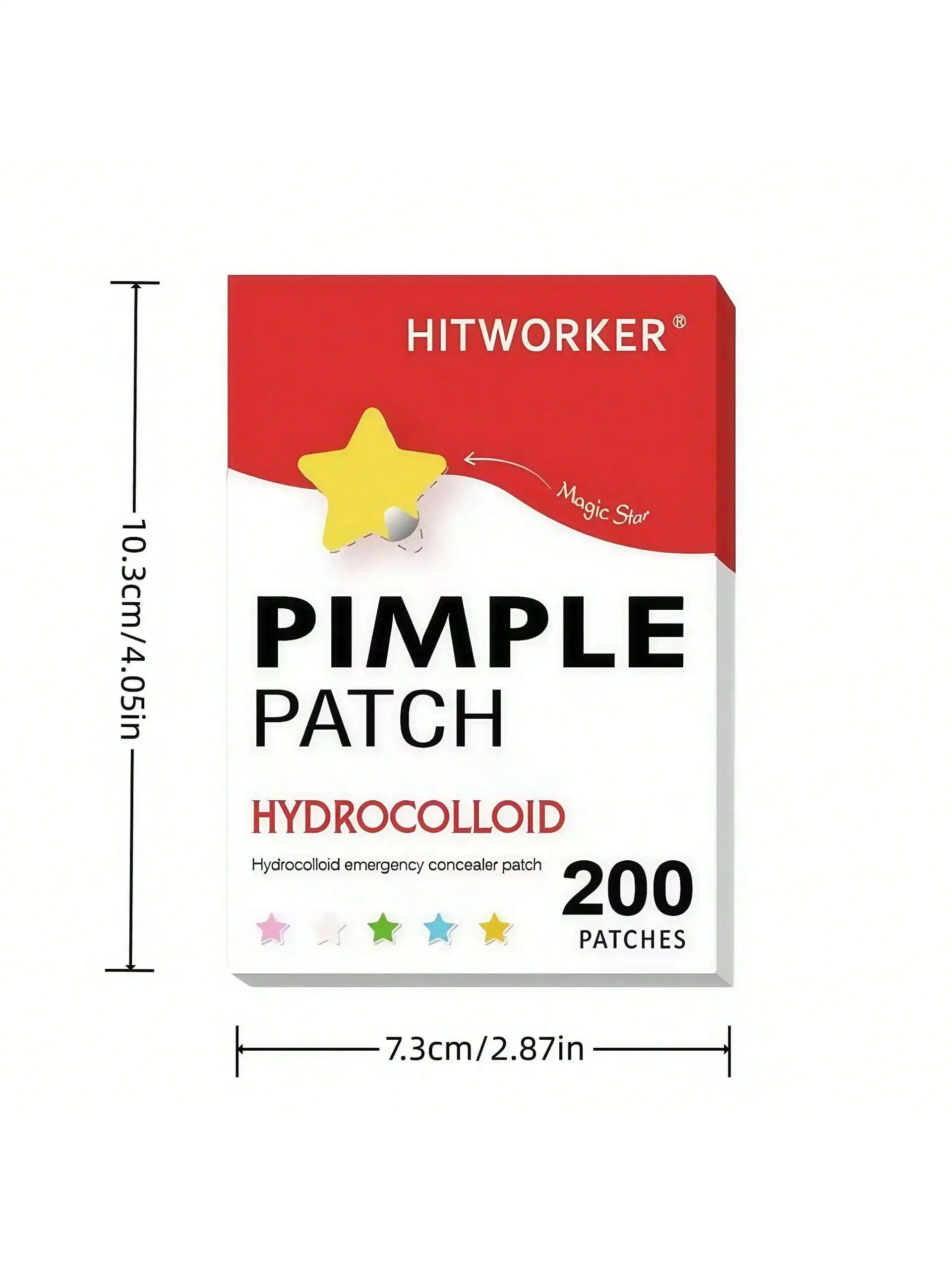 200 Pieces of Facial Pimple Patches, Hydrocolloid Acne Patches with Tea Tree Oil, Salicylic Acid and Mica Oil, Suitable for All
