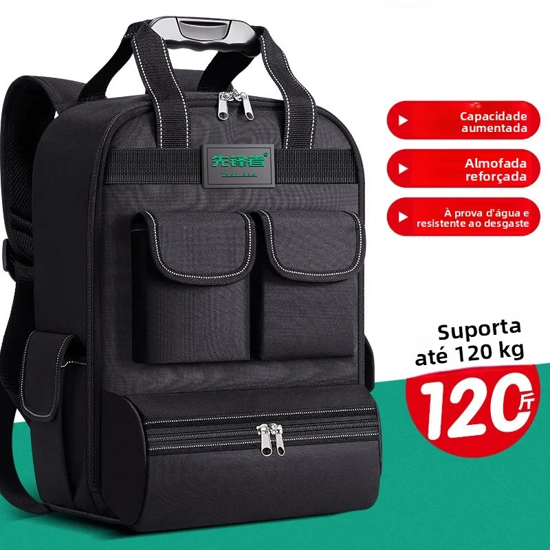 waterproof-thick-large-capacity-tool-backpack-double-shoulder-electrician-bag-durable-multi-functional-handheld-outdoor-pack