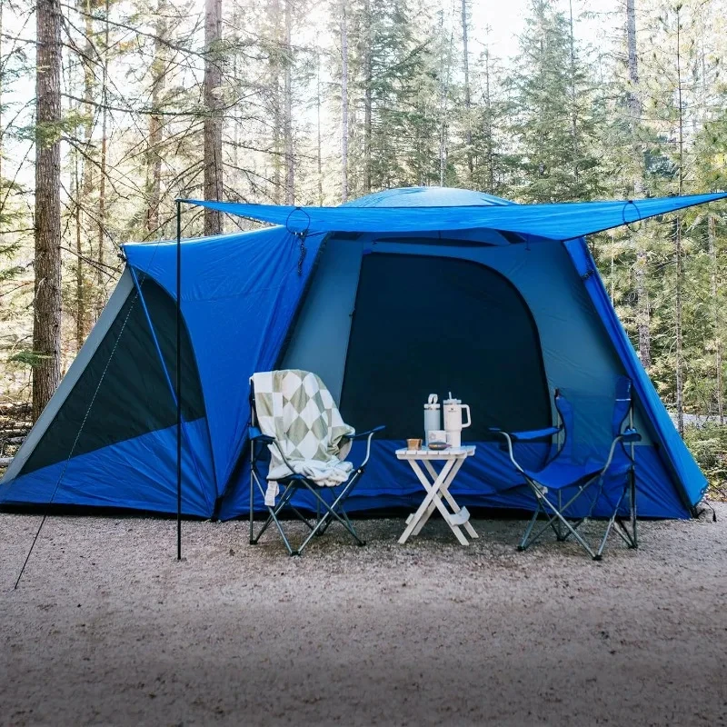 Car Camping Tent with Screen Room and Awning | Fits All CUVs, SUVs, Minivans