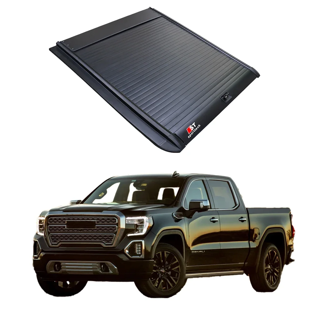 Easy install retractable aluminum truck bed pickup tonneau cover  for GMC SIERRA 2018 gmc sierra 5.8 bed accessories truck