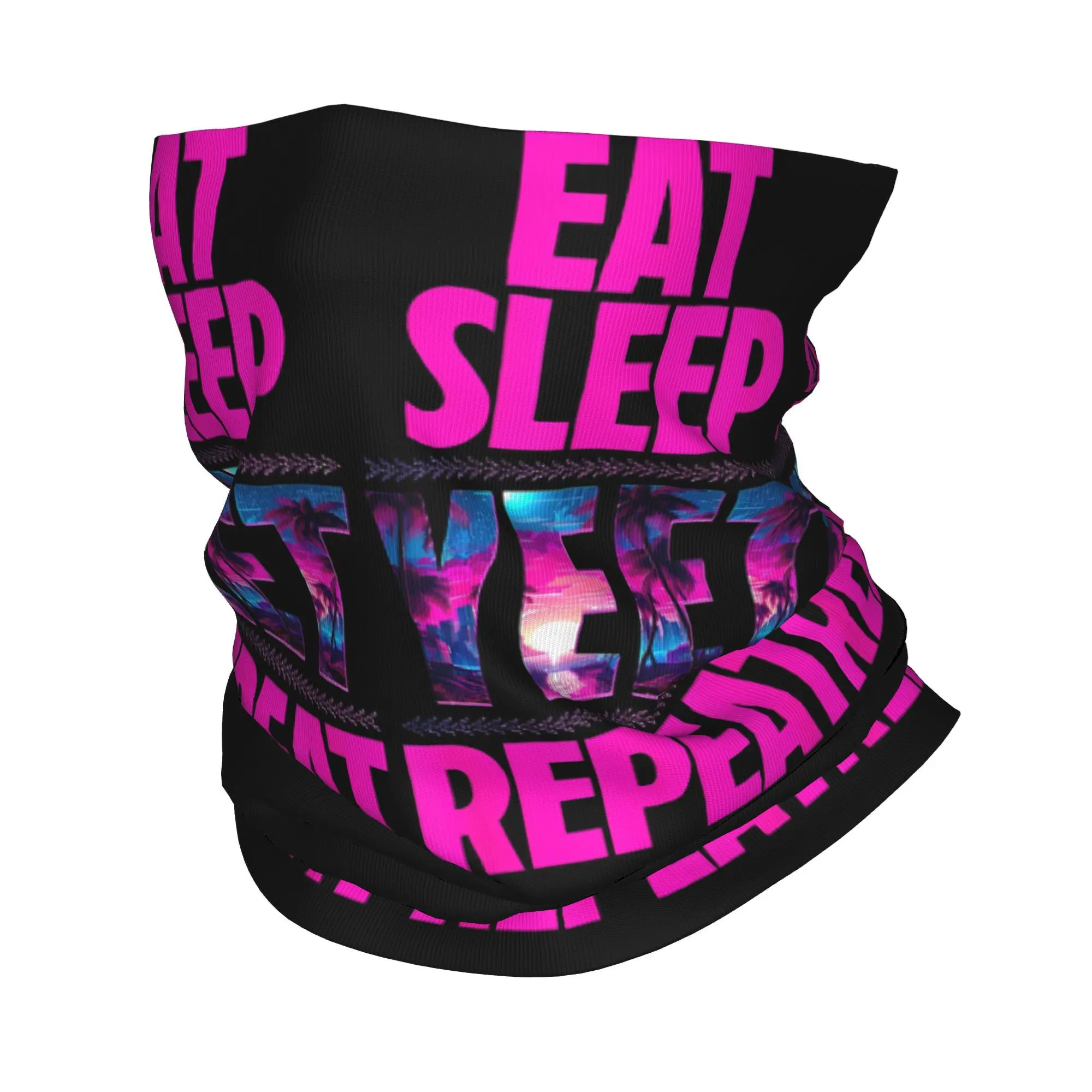 Eat Sleep Yeet Repeat Vintage Jey Uso Yeet Apparel Bandana Neck Cover Mask Scarf Multifunctional Balaclava Hiking for Men Women