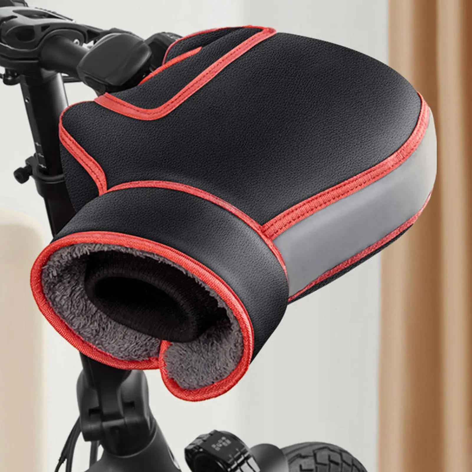 

Motorcycle Handlebar Muffs Windproof Bike Handlebar Mittens Reflective Winter Scooter Grip Mittens For Tricycles Snowmobiles