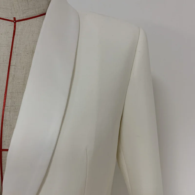 2023 TOP QUALITY Star Style New Stylish Designer Women's Single Button Shawl Collar Blazer Jacket