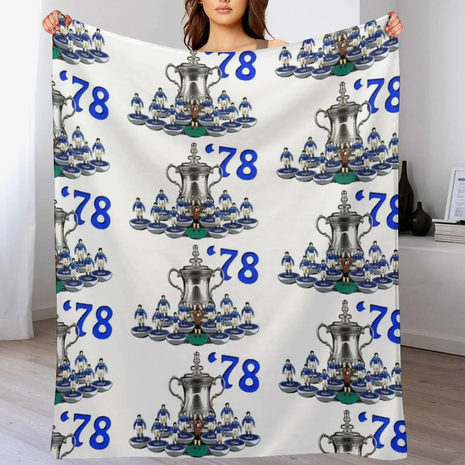 

New Ipswich Town '78 subbuteo team Throw Blanket Designers Luxury warm for winter Blankets