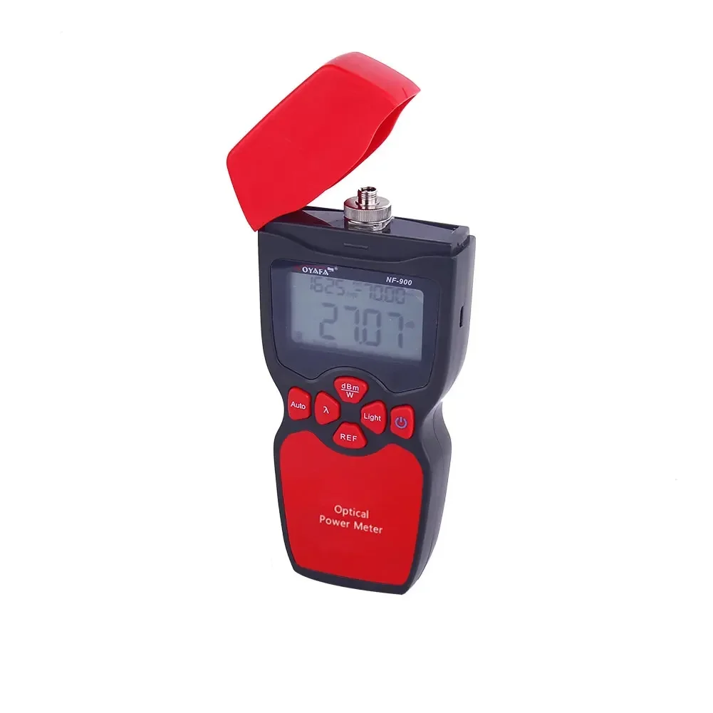 NOYAFA Handheld Optical  Power Meter High Precision Fiber Tester Detector Supports 6 Wavelengths 800-1700nm NF-900