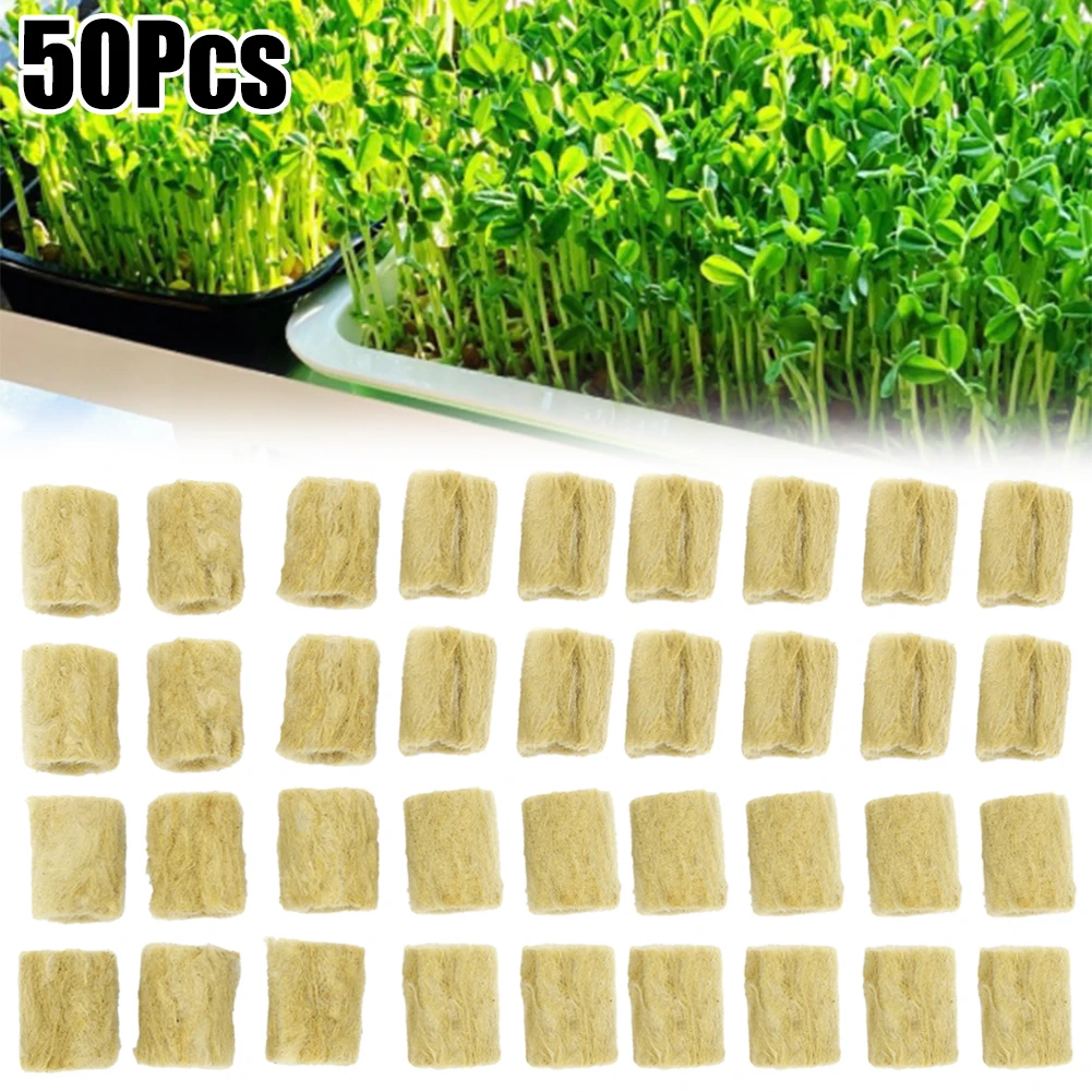 ركيزة من الصوف الصخري بدون تربة للزراعة متوسطة النمو الأمثل لتنمية النباتات 50 أو 100 قطعة #5