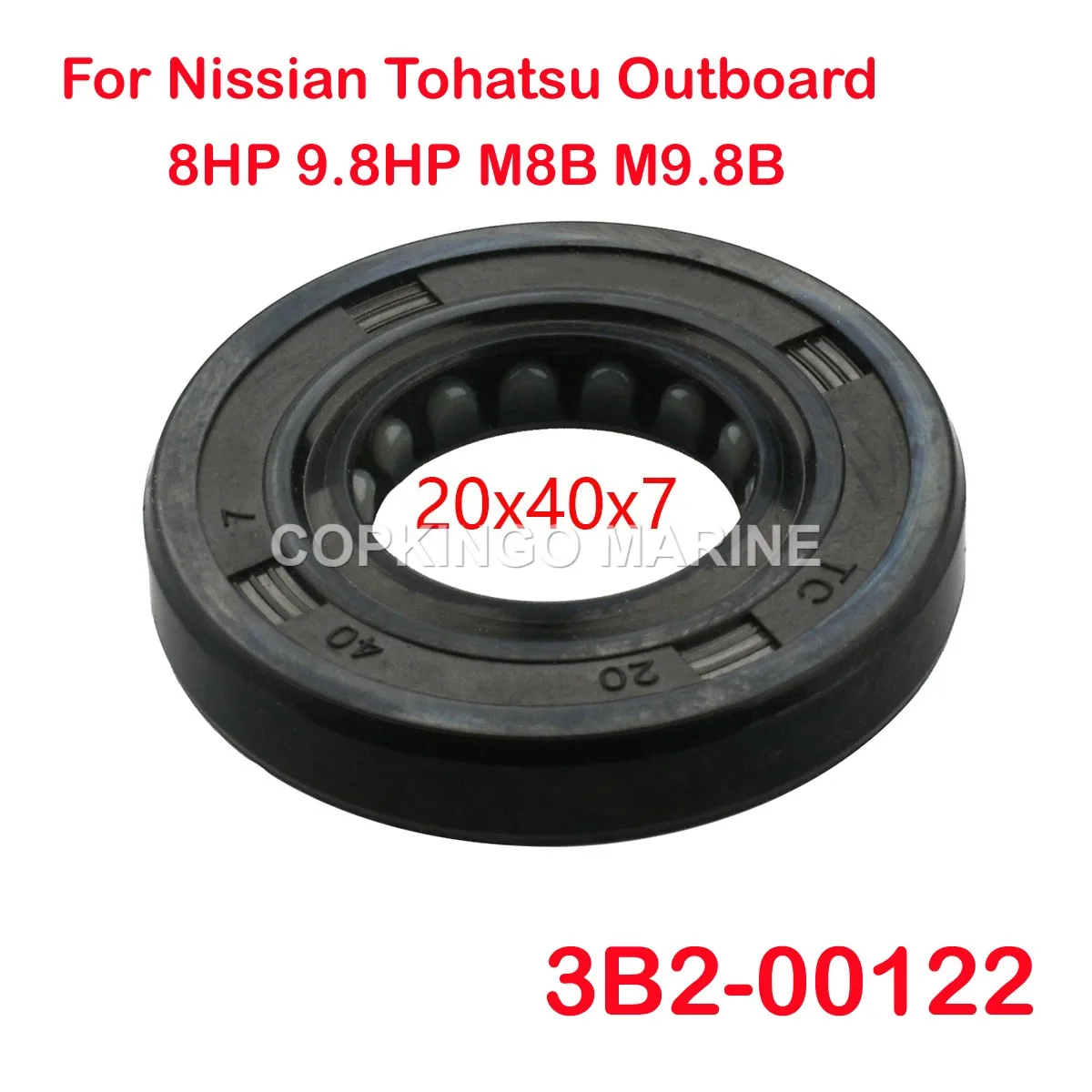 

2Pcs Boat Marine Oil Seal 3B2-00122-0 For Nissian Tohatsu Outboard Engine Motor Parts 8HP 9.8HP