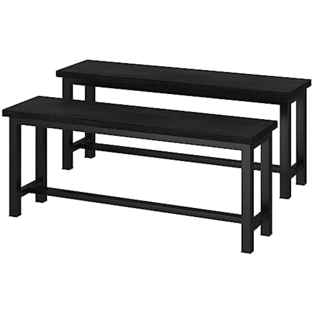 Dining Benches, 39 Inch Kitchen Bench, Pair of 2 for Living Room, Bedroom, Industrial Entryway Bench Dining Room