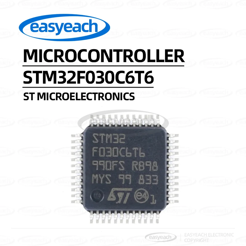 STM32F030C6T6 LQFP-48 48MHz 32KB Flash/microcontrolador de 32 bits-microcontrolador MCU