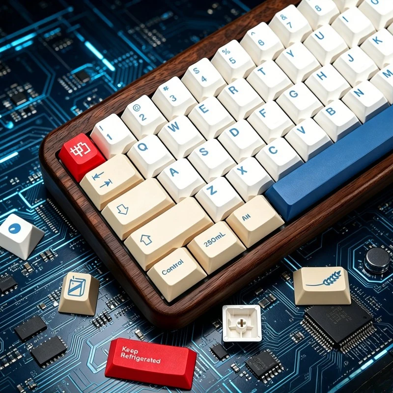 GMK Soymilk Soy Milk Keycaps Ergonomics Cherry Profile Dye Sub PBT Key Cap for MX Switch Mechanical Keyboard Fit 61 84 87 98..