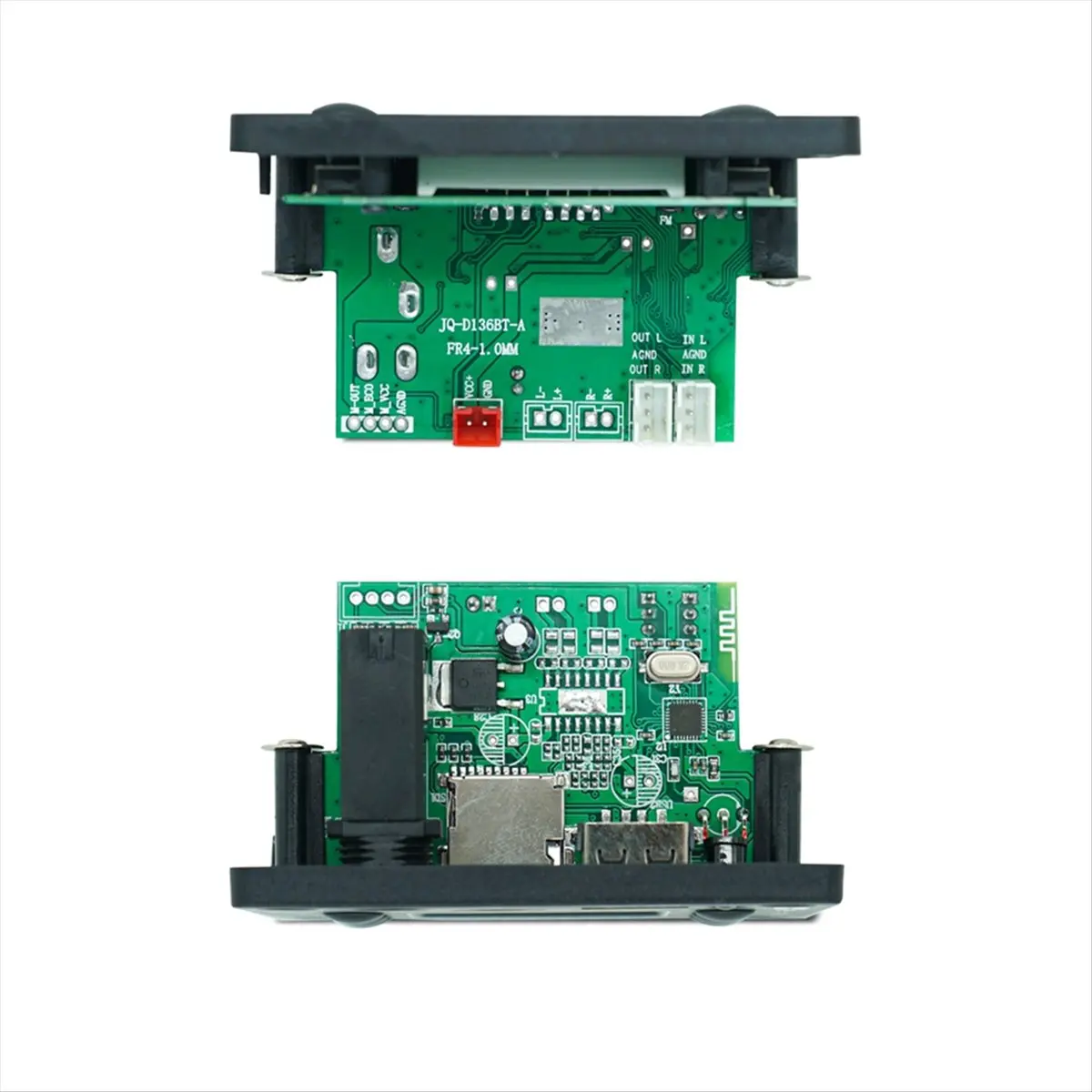 & AT27  12V MP3 Player Decoder Board Bluetooth 5.0 Car FM Radio Module TF USB 6.5mm WMA Player Decoder