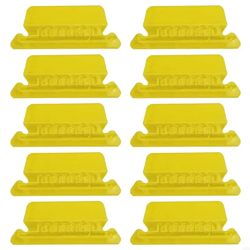 G8TA 10pcs Pestañas carpetas plástico transparentes e inserta 2 pulgadas pestaña índice carpeta colgación para