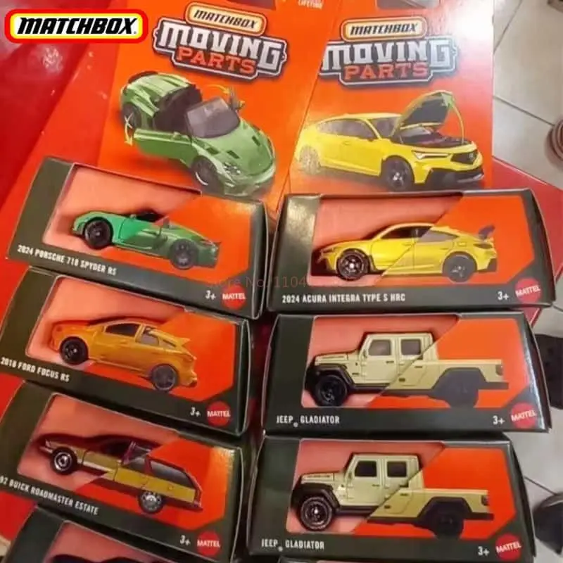 

New In Stock Matchbox Moving Parts Metal Car Porsche 718 Model Moveable Trendy Toys Decoration Collectible Toy Boy Birthday Gift