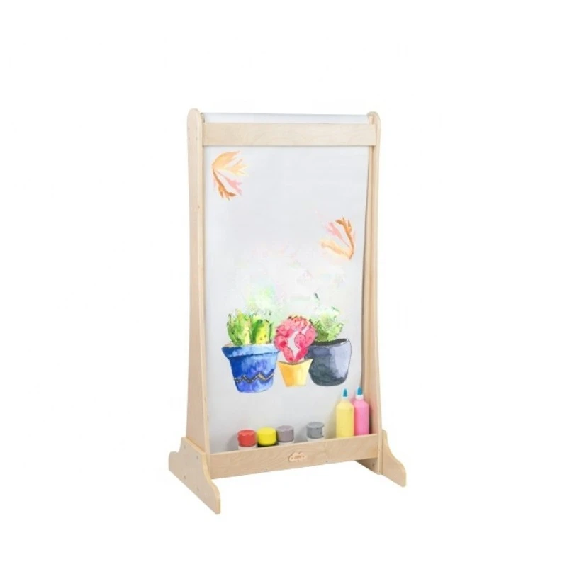 Wooden easel art set for preschool classes in modern schools (for children)