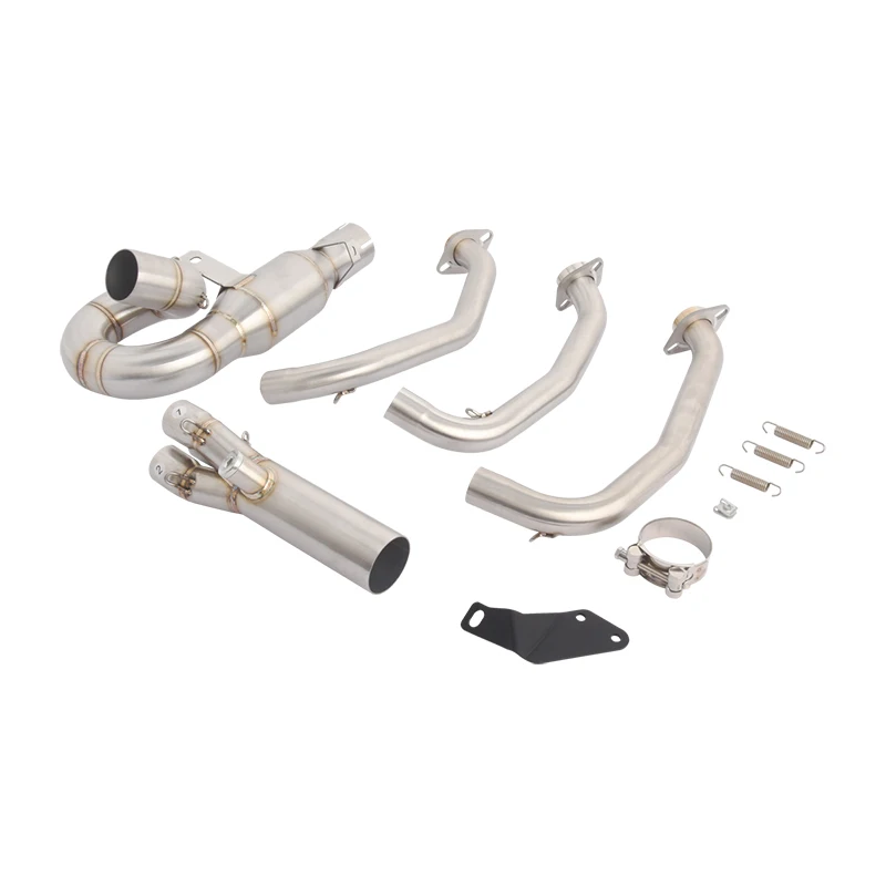 Slip On Für CFMOTO 675SR CF675SR 675R-R 675 SR-R Motorrad Auspuff System Escape Front Link Rohr Anschluss 51mm Schalldämpfer Moto