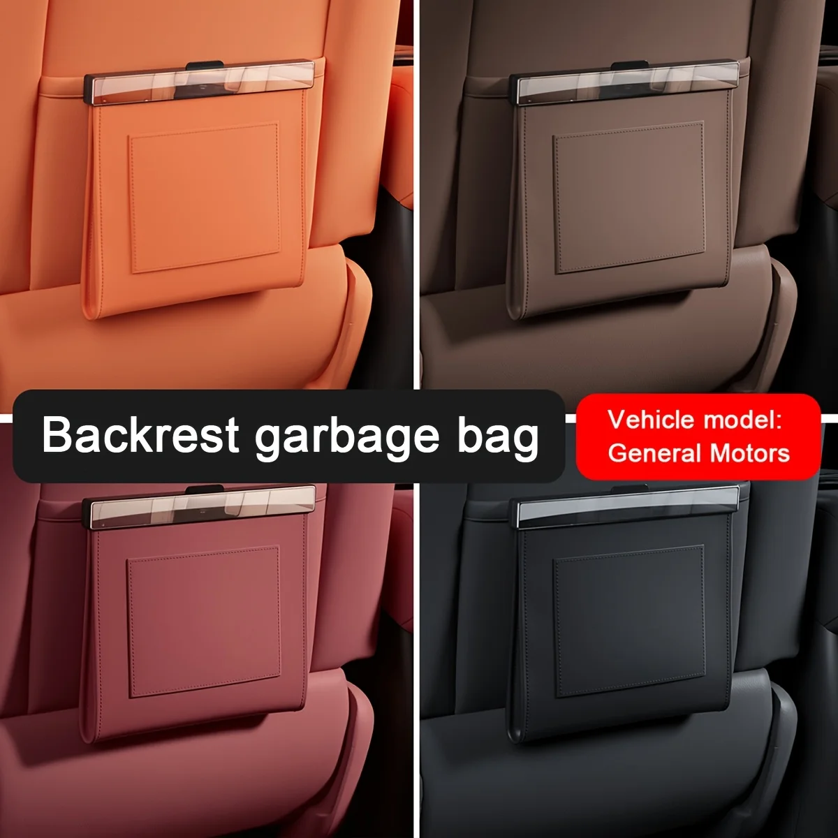 1 Stück Auto-Rücksitz-Aufbewahrungstasche, Universelle Auto-Rücksitz-Mülltasche, Hängende Aufbewahrungstasche, Rücksitz-Mülleimer, Gute Autoausstattung – Detail 1