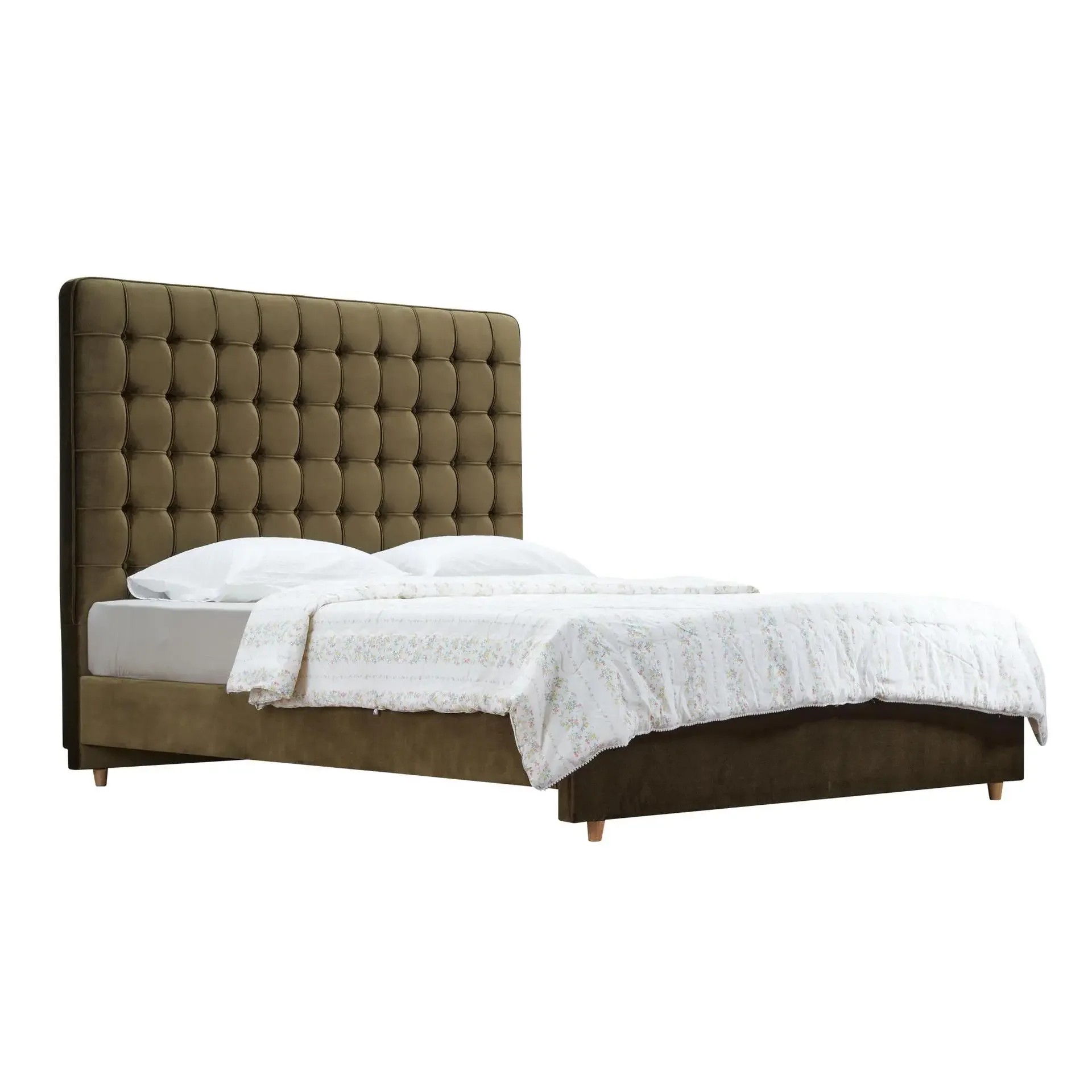 

Grid, pull-up model, retro, French, soft bed, homestay model, fabric bed