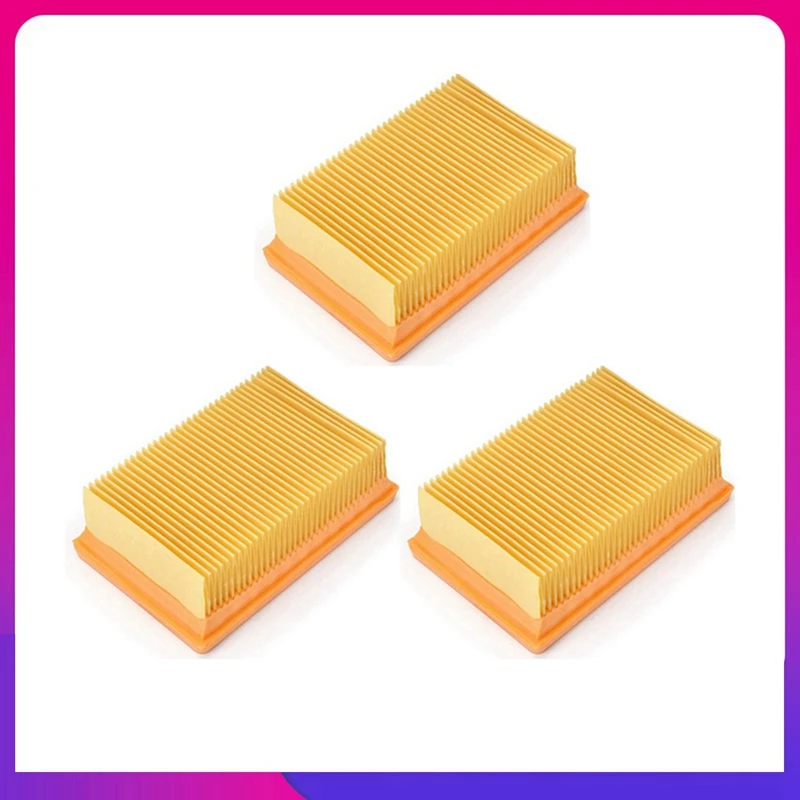 Spare Hepa Flat-Pleated Filter Flat-Fold For KARCHER MV4 MV5 MV6 WD4 WD5 WD6 Replacement Parts Accessories Part