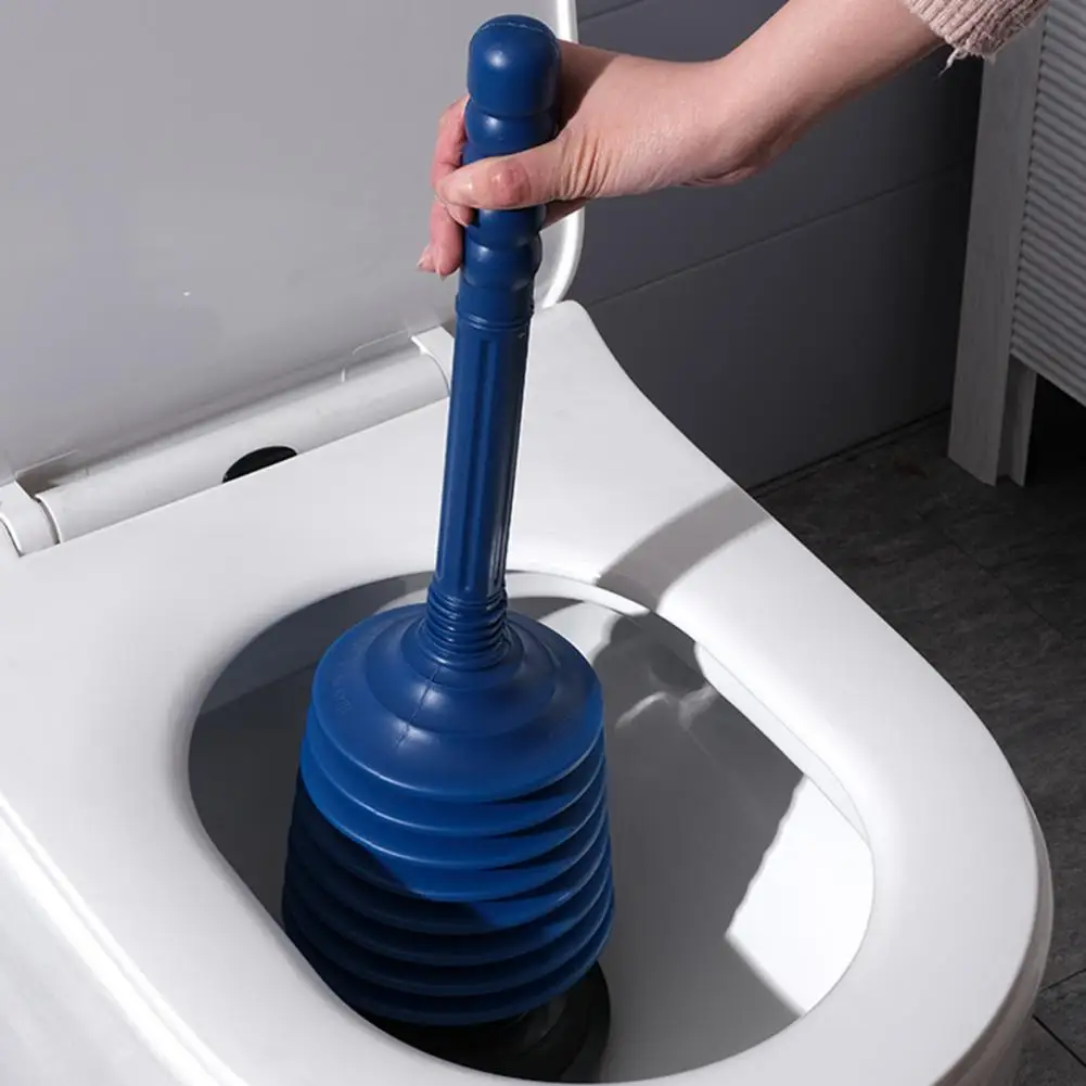 Effective Toilet Vacuum Plunger Good Resilience Strong Suction Cup Manual Bathroom Toilet Plunger Fix Clogged Toilet