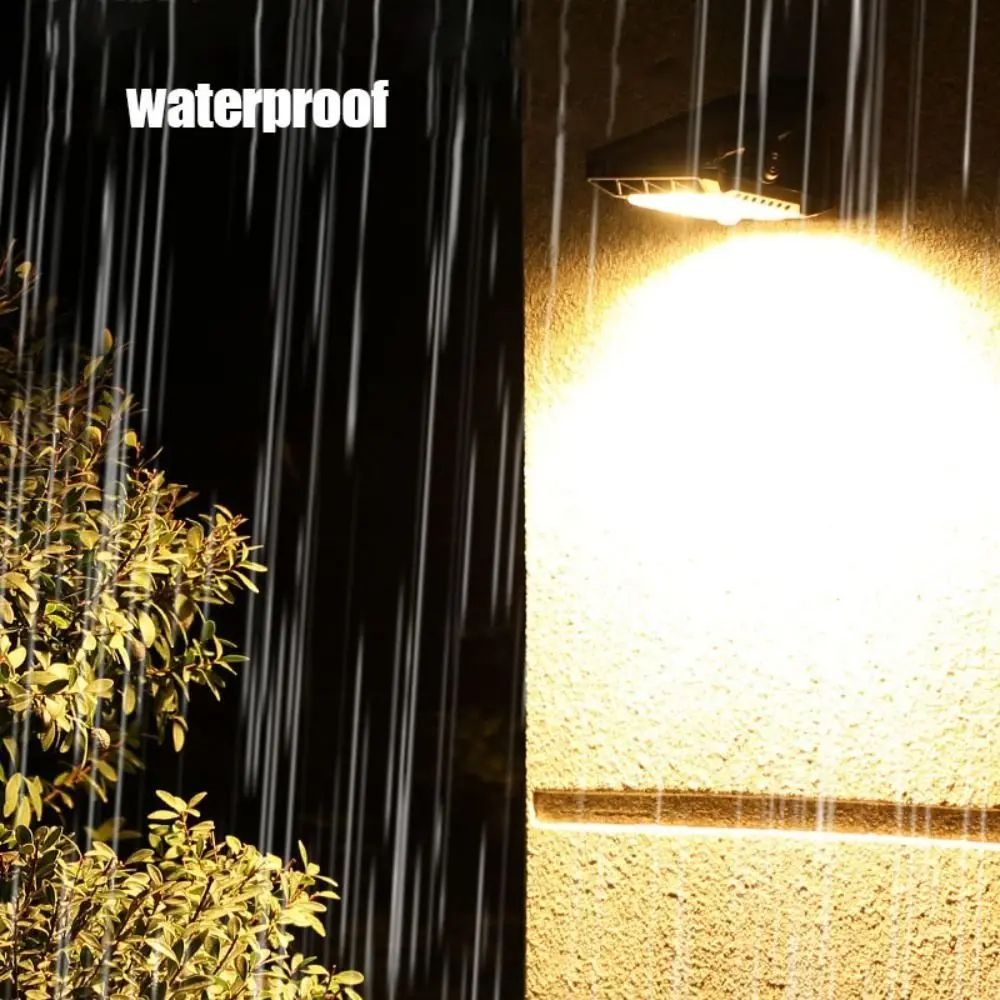 3 Mode Solar Clip Lights IP65 Waterproof Super Bright Motion Sensor Lights Energy Conservation Warm Light Garden Wall Light